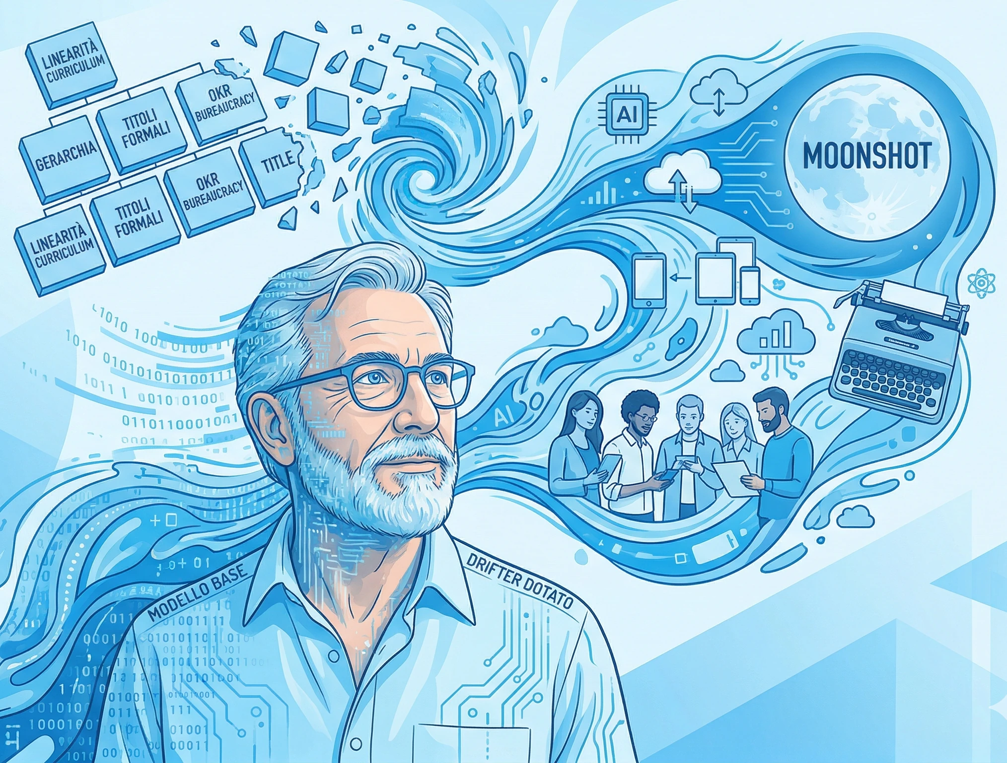 Immagine per l_articolo Moonshot, Olivetti e il vecchio informatico italiano che a Pechino verrebbe assunto domani stesso.